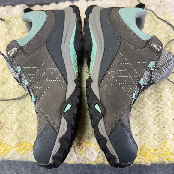 OBoz Waterproof Hiking Shoes Women's Gray Teal Lace Up Outdoor Boots women's S 8 - Picture 11 of 16
